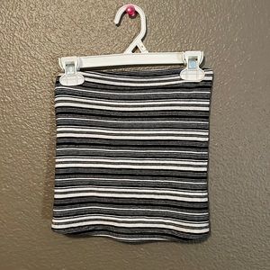 White Black and Blue Tube Top